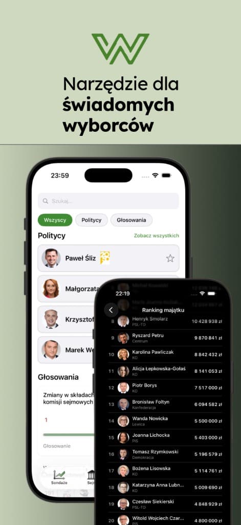 Wotum na iPhonie – wyszukiwarka polityków